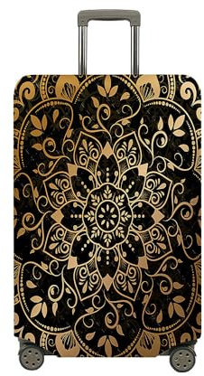 Hixingo Elastisch Kofferhülle Kofferschutzhülle, Koffer Schutzhülle Staubdichte Reisekoffer Hülle Trolley Case Schutzhülle Reisegepäckabdeckung (Stamm 6,XL (30-32 Zoll))