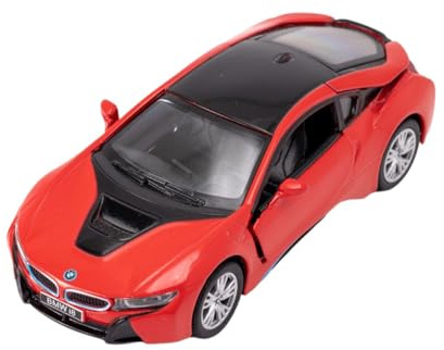 Easy Toys Model Car Compatible with BMW i8. Scale Toy Car with Opening Doors. Car modeling. (Red)
