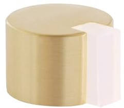 EVI Herrajes | Butoir de Porte Adhésif au Sol | Ø28 x 20 mm | Laiton avec Caoutchouc de protection pour Intérieur et Extérieur | Protecteur de Porte | 04019328BLMT