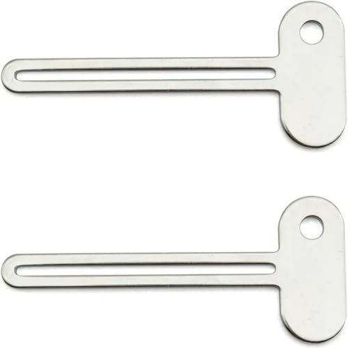 2 Pack Toothpaste Tube Squeezer ，Tube Squeezer Key，Metal Moothpaste Squeezer Tube Key for Toothpaste, Creams & Cosmetics