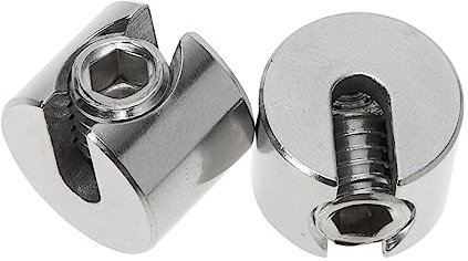 OSOLADY 2stücke Stahlseil-verbinder Aus Drahtseilklemmen Duplex-clips Für Drahtseilgitter Gartenbefestigung Korrosionsbeständig Robust Und Langlebig