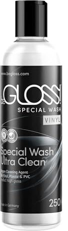 Begloss speciale Wash Vinly 250 ml Gentle – Detergente per vinile, plastica e PVC plastica abbigliamento