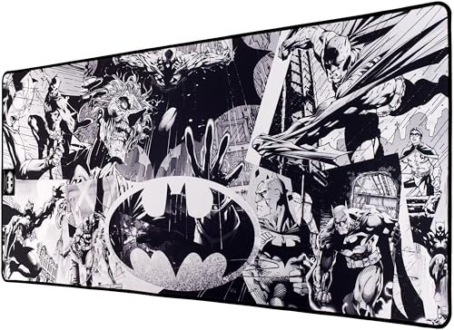 Subsonic Batman - Anti-Rutsch-Mauspad XXL 90 mm x 40 mm mit Perlenbesatz - Offizielle Lizenz DC comis