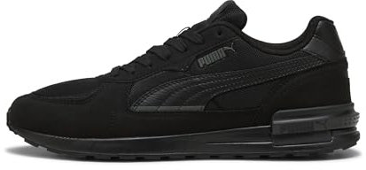 PUMA Unisex Graviton Sneaker, Black Black Dark Shadow, 36 EU
