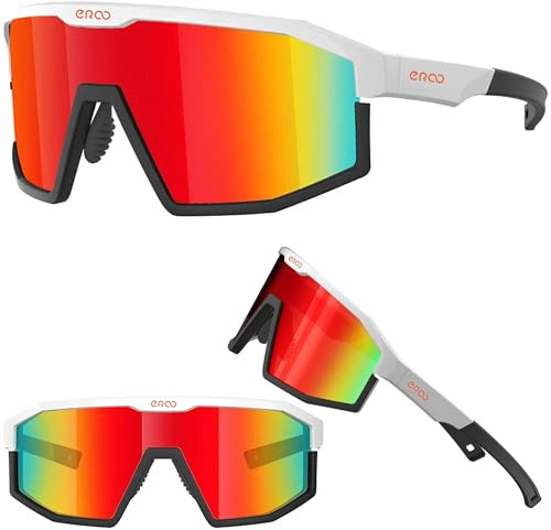 ER00 Eazyrun Lunettes de soleil de sport polarisées pour homme, femme, adolescent - Idéales pour le cyclisme, la course, le VTT, la randonnée, le volley-ball F24, le pickleball, le ski