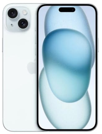 Apple iPhone 15 Plus, 128GB, Blue - Unlocked (Renewed)