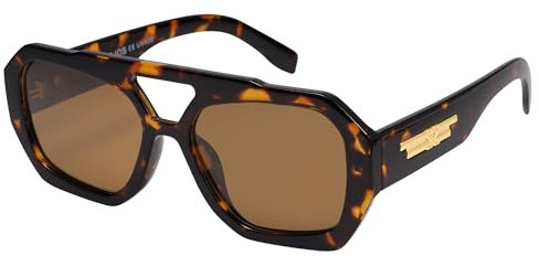 SOJOS Polarisiert Sonnenbrille Damen Herren Retro Sechseckigen Quadratische Kunststoff Designer Sonnenbrillen SJ2288