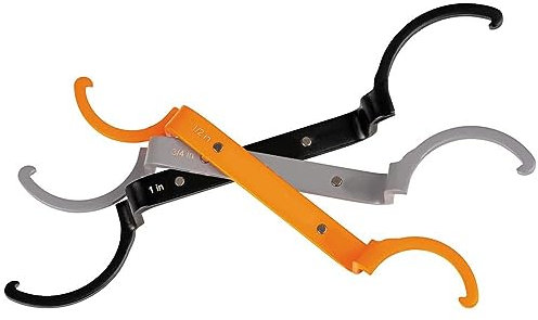 KIMISS Juego de Llaves para Contratuercas Llaves para Contratuercas para Conductos que Incluyen Tamaños de 1/2 Pulgada, 3/4 Pulgada y 1 Pulgada Acero de Aleación Duradero para Revisión