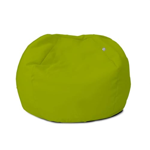 rucomfy Beanbags Small Kids Indoor/Outdoor Bean Bag. Children's Outside Garden Chair. Pre-Filled Water Resistant & Durable. 50cm x 65cm (Olive Green, Beanbag Only)