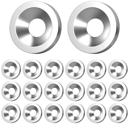 Ctyjia 20 Pièces Rondelle Plate, Rondelles à Tête Fraisée, M5x16x3mm Rondelle Cuvette en Acier Inoxydable, Pour Vis à Tête Fraisée