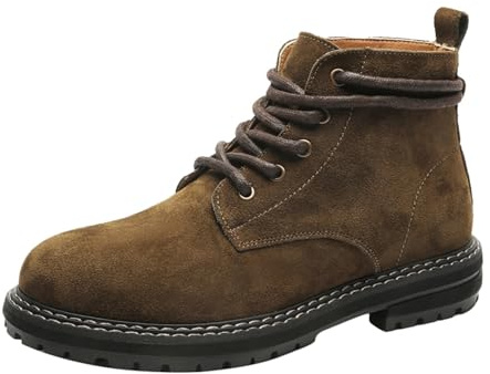 Trachtenschuhe Trachtenschuhe Herren - Oktoberfest Schuhe Trachtenstiefel Mit Schnürsenkel Anti-Rutsch Haferlschuhe Motorradschuhe Stiefel Dicke Sohle Bergsteigen，braun 38