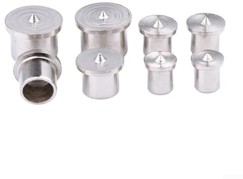 Juego de 8 localizadores de clavijas huecas para carpintería, kit de herramientas de alineación de madera de 6/8/10/12 mm con marcadores de punto central