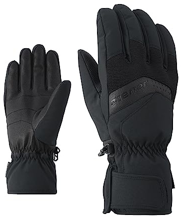 Ziener GABINO Guanti da sci da uomo/sport invernali | Caldi, traspiranti, nero (nero), 10