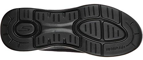 Skechers Go Walk Arch Fit Idyllic, Zapatillas Hombre, Ribete Sintético Textil Negro, 40 EU