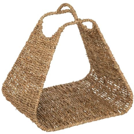 Atmosphera - Zeitungsständer Darel Metall und Schilfrohr - 33-5x32 cm - Naturholz