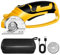 Saker Cordless Electric Scissors,4V Rechargeable Cardboard Box Cutter Fabric Scissor with Safety Lock & LED Light,Power Rotary Cutter for Leather Carpet Plastic Cutting