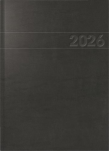 BRUNNEN bokkalender mod. 787 2026 | A4, plast, svart