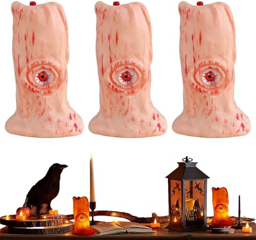 Hozaenwa Di Halloween,a LED a Colonnina Senza Fiamma a Batteria - Decorazioni Festività Per Salotto Camera Da Letto Tavolo Portico Patio