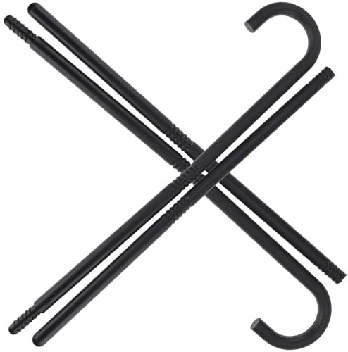 Toyvian 2 Bâtons de Marche Cosplay Magicien en Plastique, Baguettes Magiques 4 Sections, Accessoires de Théâtre pour Spectacle et Fête, Lot de 2 Bâtons de Magicien pour Adultes et Enfants