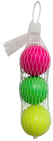 Pelotas para raquetas juego de playa 3 pelotas raqueta de tenis playa bola de squash reemplazo 3 piezas para raquetas coloridas reemplazo de verano para raquetas jardín pádel niños adultos (A)