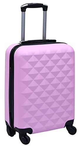 Mangloder - Maleta rígida de viaje con ruedas y asa telescópica para vacaciones, negocios y viajes en avión, Rosa., 1, Carro rígido con ruedas giratorias