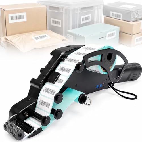 Label Dispenser Machine, Manual Labeling Gun for Carton and Box Shipping, Smart Spacing Detection for Efficient Warehouse Labeling