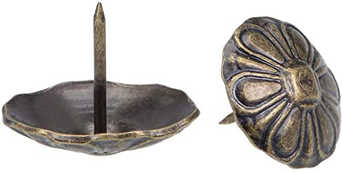 XYWHPGV Tachuelas para Clavos de tapicería, 23 mm de diámetro, pasadores de Empuje de Pulgar Redondos Antiguos, Tono Bronce para Muebles, cabeceras de sofá, 5 Piezas(89962 9d430 642ab ad165 755b3 9b64