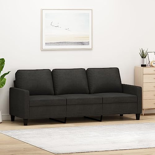 Gecheer Divano 3 posti in tessuto moderno, divano da salotto elegante e confortevole, struttura in metallo resistente, design contemporaneo, 198x77x80 cm, per soggiorno e relax