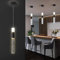 SXLXQM Moderne Kristall Pendelleuchte, 3-Farben LED Dimmable Kristall Hängeleuchte, HöHenverstellbare Schwarze Gold Decke HäNgende Pendelleuchte, FüR KüCheninsel Schlafzimmer Esszimmer