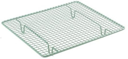 VKEID Rejilla de Enfriamiento Rejilla for Enfriar Pasteles, Rejilla for Enfriar Pan, Herramienta Antiadherente for Hornear Rejillas para Cocinar y Hornear (Color : Green, Size : 26.3x22.5cm)