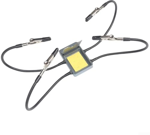 Flexibelt hjälpande händer lödverktyg med klämmor i rostfritt stål och värmebeständiga silikonskydd för PCB-hållning och lödning med för TS101 för TS80P