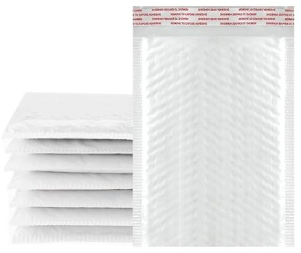 Buste Imbottite Per Spedizioni Buste a bolle d'aria Borse for spedizione in schiuma bianca for bollettini a Sacchetti for imballaggio autosigillanti 11 cm 15 23(18X23cm 50PCS)