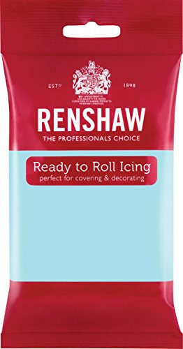 Renshaw Ready to Roll glaseado, color azul huevo de pato, 250 g (paquete de 4)