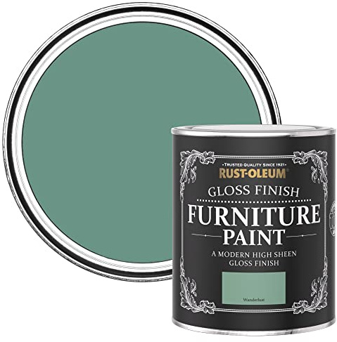 Rust-Oleum Green Furniture & Skirting Board Paint in Gloss Finish - Wanderlust 750ml