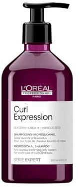 L'OREAL PROFESSIONNEL - Gelée Lavante Anti-Résidus Curl Expression - Shampoing Cheveux Bouclés, Frisés & Crépus - Homme & Femme - Hydratation Longue Durée - Sans sulfate - 500 ml