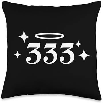 333 Angel Number Throw Pillow