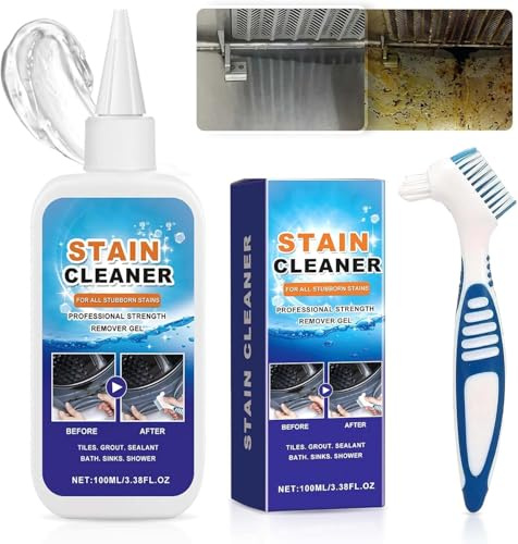 Eliminación De Manchas Domésticas De Gel,Gel Eliminador de Manchas de, Limpiador De Manchas Para Lavadora, Limpiador De Lavadora Para Limpiar La Lechada, Cocina, Fregadero De Baño (1PCS)