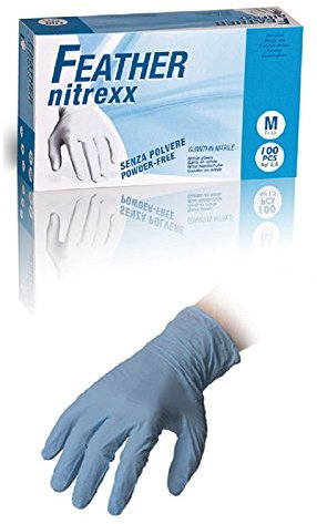 Guanti In Nitrile Senza Polvere Nitrexx (M)