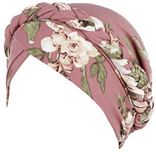 Amorar Elegant Blume Kopftuch Turban Bandanas Damen Elastische Stirnband Beanie Hijab Chemo Hut Islamischen Kopfbedeckung Muslim Kopfschmuck Chemotherapie-Kappe Headwear für Haarausfall Krebs