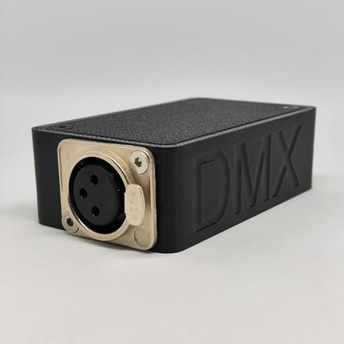 OpenDMX Interface z.B Freestyler DMXControl USB Steuerung Open DMX 512 - Schwarz - 512 Kanäle - 31 Geräte - USB-C zu DMX 3 Pol Female Buchse