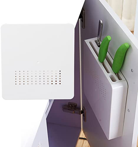 MOUMOUTEN Hidden Kitchen Knife Holder, Knife Organizer Block Prevent Injury Breathable Wall Mounted Knife Block for Home Kitchen Restaurant