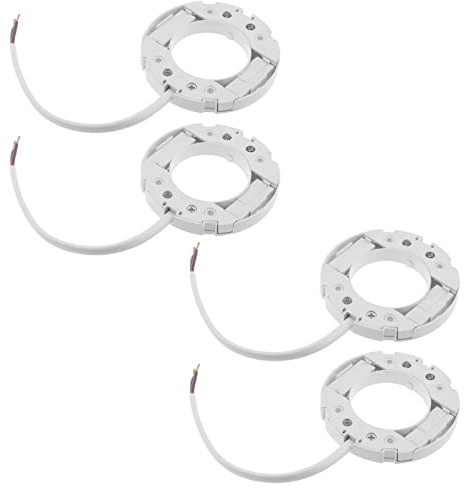 eMagTech 4 piezas GX53 Base Socket Repuesto GX53 Soporte de lámpara de base Conector de bombilla Accesorios para estantes, escaleras, gabinetes, ventanas