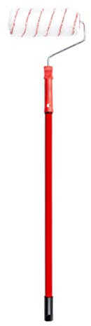 PENNELLIFICIO 2000 | Rullo in Poliammide con Asta Telescopica da 128 cm, per Pareti Ruvide e Molto Ruvide, Idropittura, Quarzi, Pitture minerali, L 24 cm, ⌀ 5,5 cm – Made in Italy