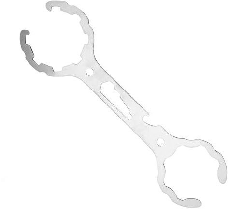 0XBIT Llave Inglesa Multifunción, Llave Inglesa Grande Acero Inoxidable, Diseño de Doble Extremo, Llave Ajustable, para Cilindro y Tornillo