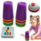 Schnelle Stapelbecher - tragbare Hirnteaser -Nistbecher für Kinder | -inspiriertes Sortier- und passendes Spiel, reisefreundliche Fähigkeiten aufbauten Spielzeug (6 Größen, Regenbogenfarben)