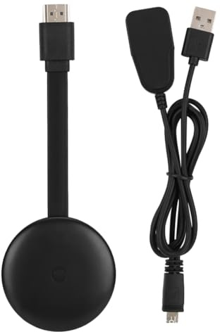 Agwuoetr Adattatore Display Wireless WiFi Screen Cast Mirroring Ricevitore Streaming Multimediale per Telefono/PC/Tablet per Visualizzare Il Proiettore TV Facile Installazione Facile da Usare