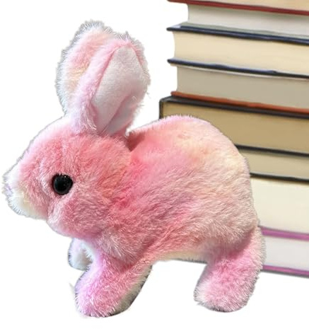 Electronic Pet Jouet en Peluche - Lapin en Peluche - Peluche Interactive - Jouet électronique pour Animal de Compagnie - Jolie de Base en Tissu - Idée Cadeau Amusante pour Les Amis et la