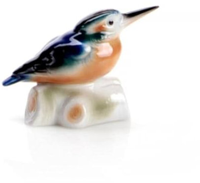 Wagner & Apel - Eisvogel II: FIGURINE, Eisvogel, Einzigartige, Vogel, Vibrant, blau und orange