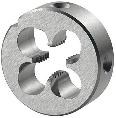 Corintian Präzisions Schneideisen – Form B, Ø M1-M24, Gewindeschneideisen mit beidseitigem Schälanschnitt für Außengewinde, Rechtsgewinde