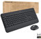Logitech Signature MK650 Combo for Business, kabellose Maus und Tastatur, Logi Bolt, Bluetooth, SmartWheel, weltweit Zertifiziert, Windows/Mac/Chrome/Linux - Graphit